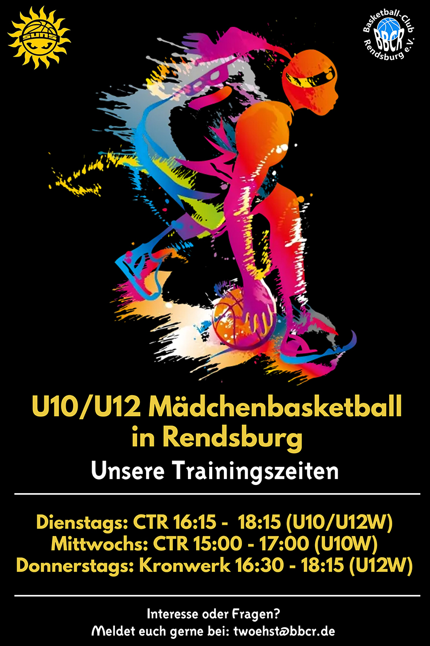 U10 U12W Trainingszeiten